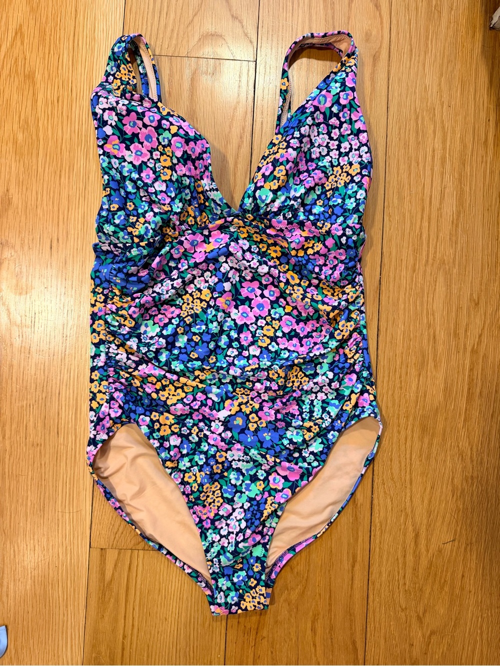 Women’s J. Crew Floral One-Piece Swimsuit - Multicolor Large